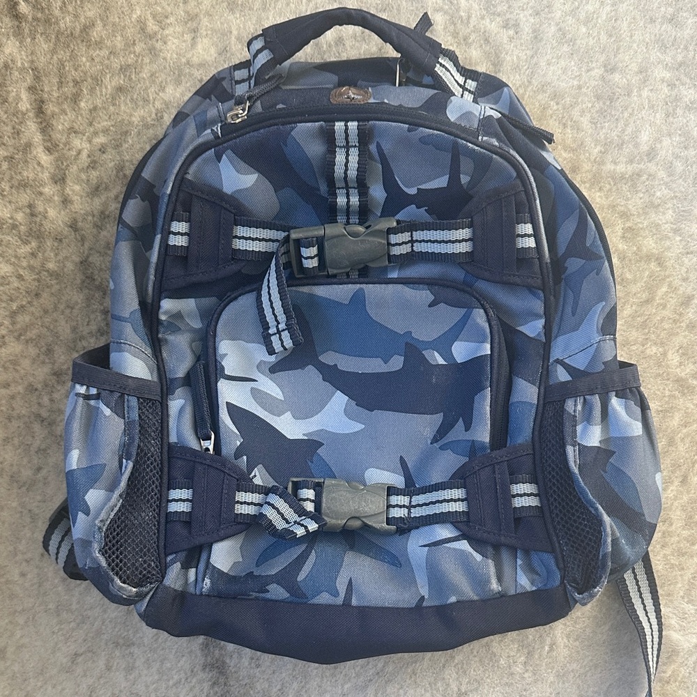 Pottery Barn Kids Blue Camouflage Backpack- Mini